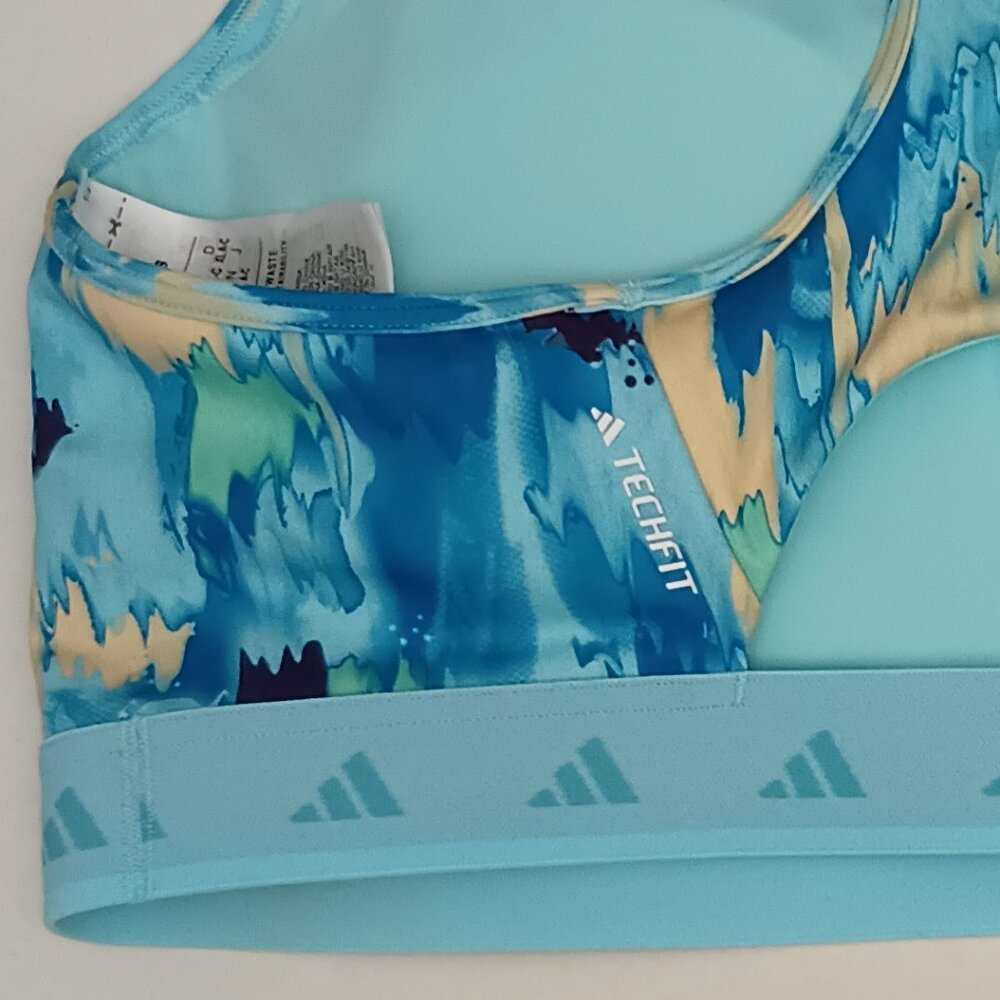 adidas Women's Powerreact Training Medium-Support Allover Print Bra XL A-C NWT - Picture 5 of 10